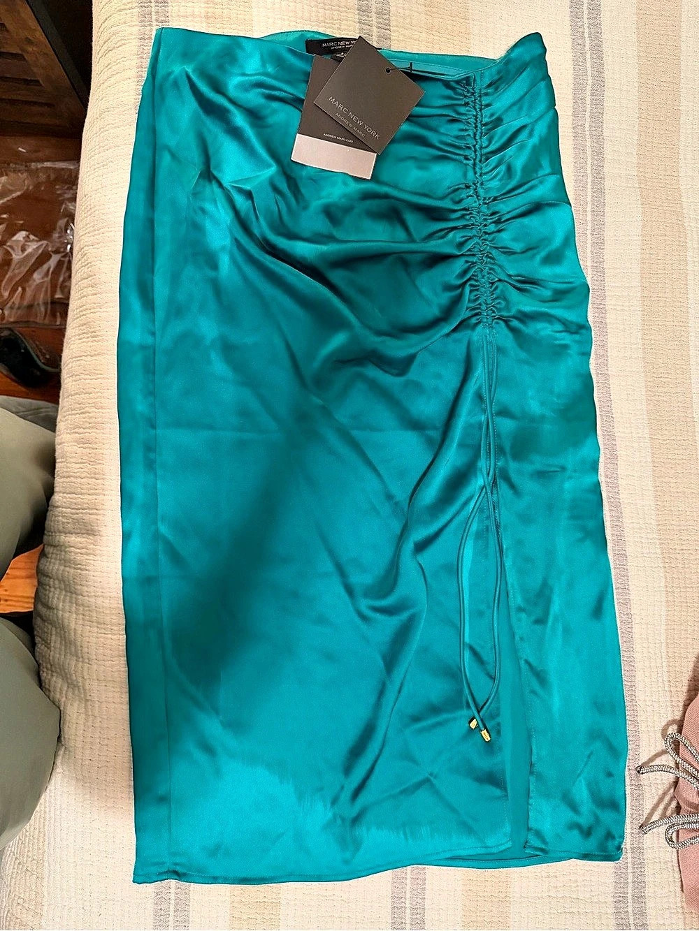Marc New York Ruched Midi Skirt